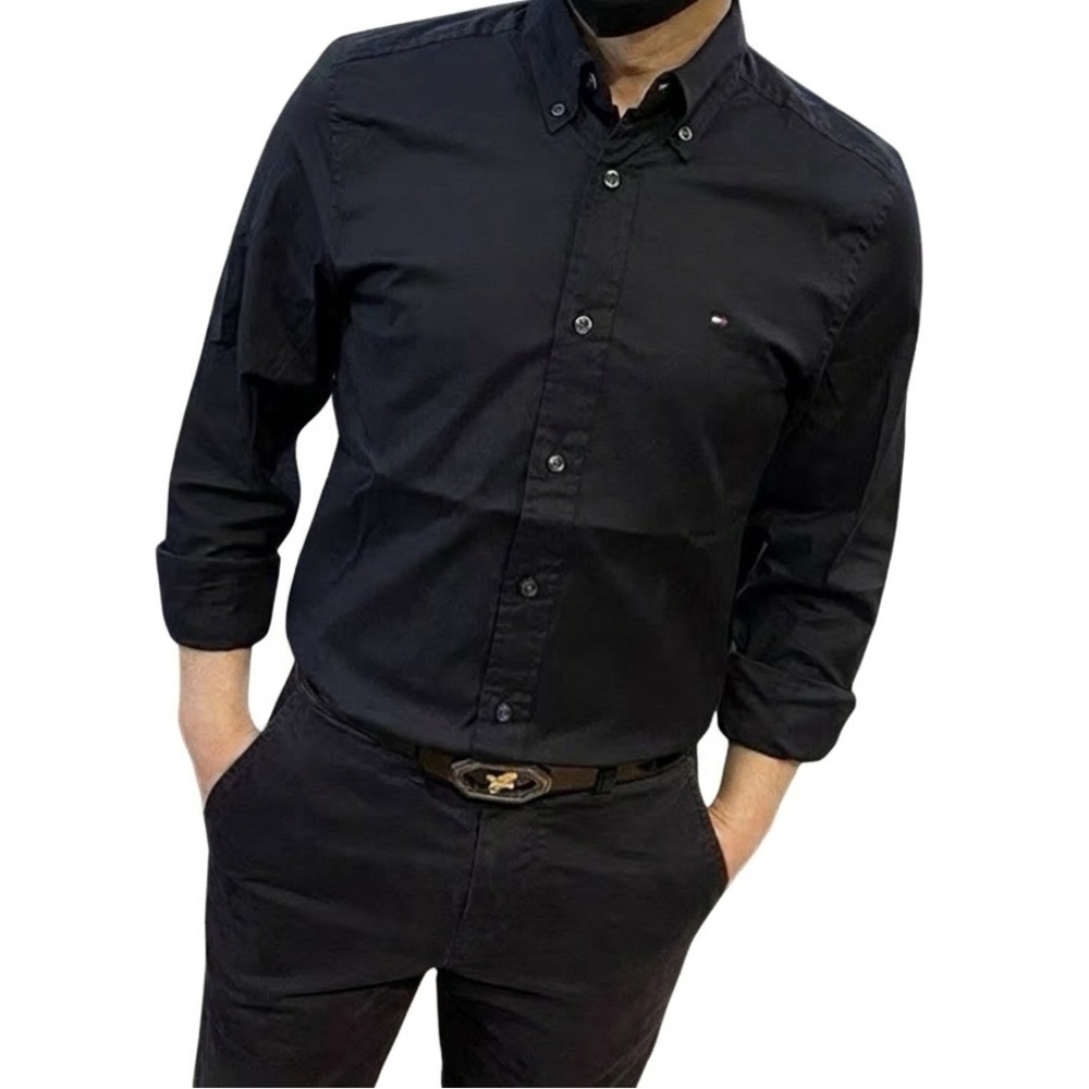 NWT Tommy Hilfiger Men's Black Shirt M